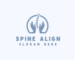 Chiropractor Hand Massage logo design