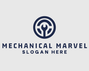 Maintenance Mechanic Repair Wrench logo design