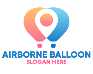 Location Air Balloon logo design