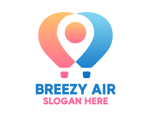 Location Air Balloon logo design