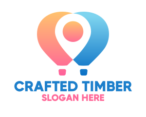 Location Air Balloon logo design