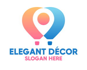 Location Air Balloon logo design