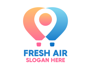 Location Air Balloon logo design