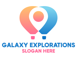 Location Air Balloon logo design