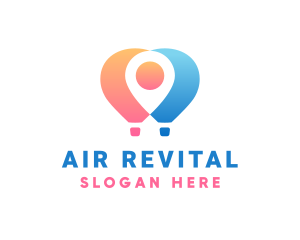 Location Air Balloon logo design