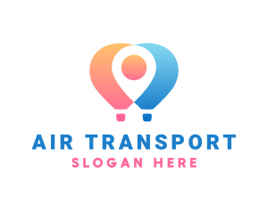 Location Air Balloon logo design