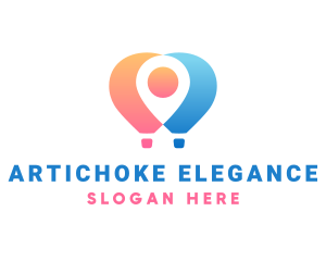 Location Air Balloon logo design