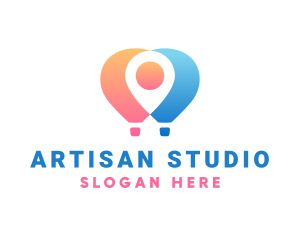 Location Air Balloon logo design