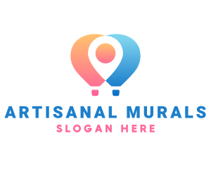 Location Air Balloon logo design