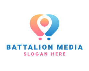 Location Air Balloon logo design