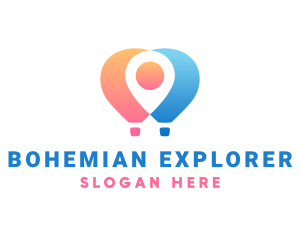 Location Air Balloon logo design