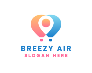 Location Air Balloon logo design