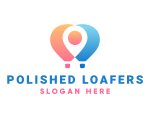 Location Air Balloon logo design