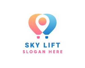 Location Air Balloon logo design