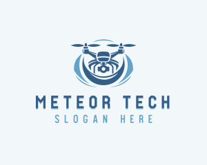 Tech Drone Surveillance Camera  logo design