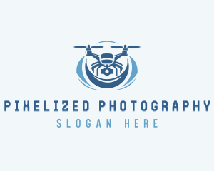 Tech Drone Surveillance Camera  logo design