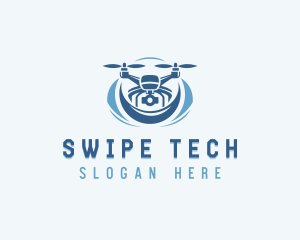 Tech Drone Surveillance Camera  logo design