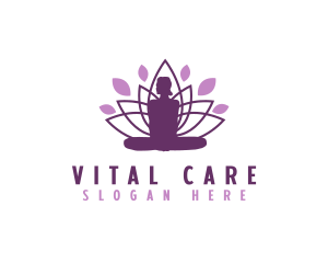 Lotus Yoga Pose logo