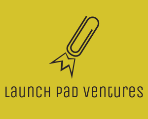 Paper Clip Rocket logo design