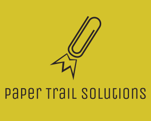 Paper Clip Rocket logo design