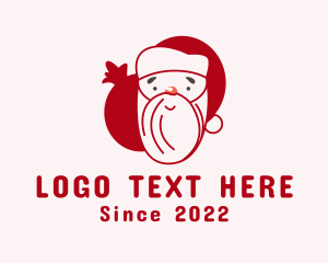 Christmas Santa Claus logo