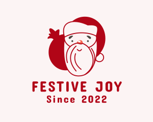 Christmas Santa Claus logo