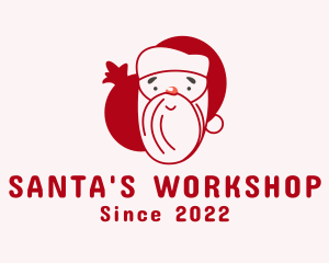 Christmas Santa Claus logo