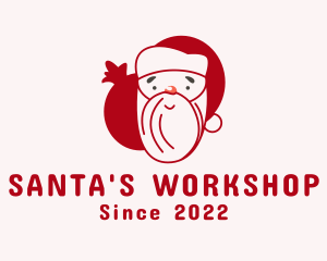 Christmas Santa Claus logo design