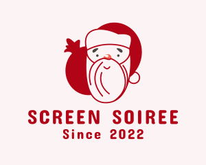 Christmas Santa Claus logo design