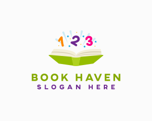 Math Counting Book logo design