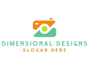 Abstract Photographer Camera logo design