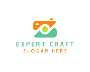 Abstract Photographer Camera logo design