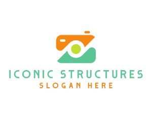 Abstract Photographer Camera logo design