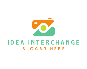 Abstract Photographer Camera logo design