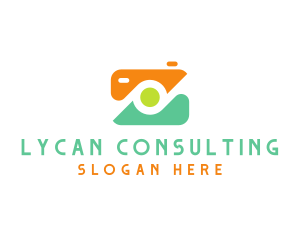 Abstract Photographer Camera logo design