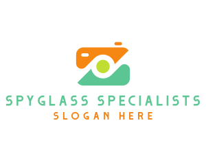 Abstract Photographer Camera logo design