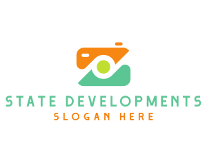 Abstract Photographer Camera logo design