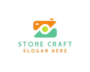 Abstract Photographer Camera logo design