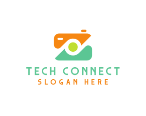 Abstract Photographer Camera logo design