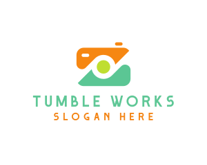 Abstract Photographer Camera logo design