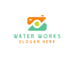 Abstract Photographer Camera logo design