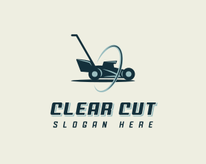 Lawn Mower Gardening logo design