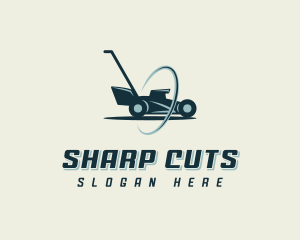 Lawn Mower Gardening logo design