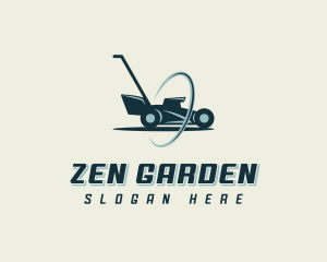 Lawn Mower Gardening logo design