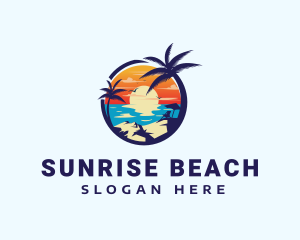 Beach Summer Getaway logo design