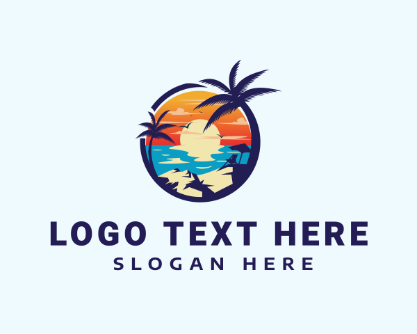 Beach Resort logo example 1