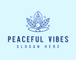 Wellness Meditation Yoga logo design