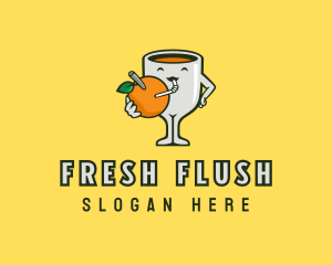 Orange Juice Drink logo design