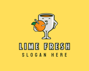 Orange Juice Drink logo design