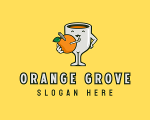 Orange Juice Drink logo design